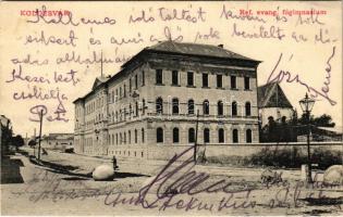 1912 Kolozsvár, Cluj; Református főgimnázium. Lepage Lajos kiadása / Calvinist grammar school (Rb)