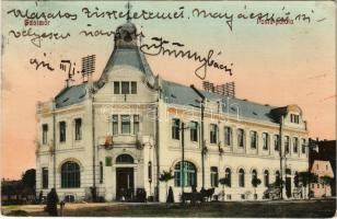 1913 Szatmárnémeti, Szatmár, Satu Mare; Posta palota, Zeneiskola / post office, music school