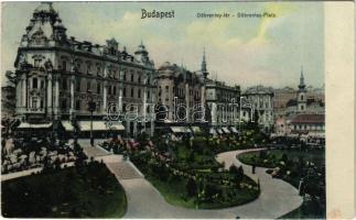 1909 Budapest I. Tabán, Döbrentei tér, Czigler-féle sarok palota, Keller Ignácz tabáni bor és sör csarnoka