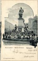 1906 Budapest VII. Baross szobor, Keleti pályaudvar. Divald Károly 48.