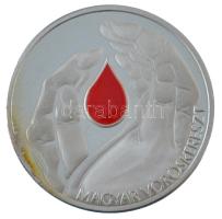 DN 75 Véradásért / Magyar Vöröskereszt" fém emlékérem kapszulában, dísztokban (32mm) T:1- (PP)