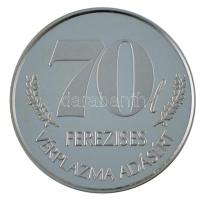 DN 70 ferezises vérplazma adásért / Magyar Vöröskereszt" fém emlékérem kapszulában, dísztokban (32mm) T:1- (PP)