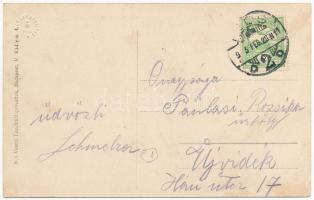 1915 Pécs, pályaudvar, vasútállomás. Vasúti levelezőlapárusítás 613