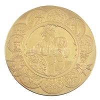 2001. "50 éves a Vésnök Kft. története" aranyozott fém emlékérem. Szign.: MMI (60mm) T:1- ...