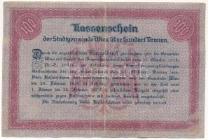 Ausztria / Bécs 1918. 100K "05 011507" szükségpénz T:III
Austria / Vienna 1918. 100 Krone...