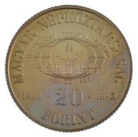 1984. 20Ft Cu-Ni "FAO III." jelzett próbaveret kapszulában T:PP
Hungary 1984. 20 Forint C...