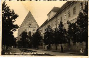 1940 Kolozsvár, Cluj; Internatul liceului reformat / Református internátus / Calvinist boarding school + 1940 Kolozsvár visszatért So. Stpl