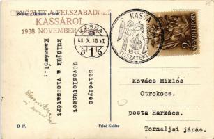 1938 Kassa, Kosice; Nemzeti színház, székesegyház / Divadlo a Dóm / theatre, cathedral + "1938 ...