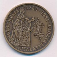 Bognár György (1944-) 1985. "40 éves a BÁV / Mária Terézia" kétoldalas bronz emlékérem (42...