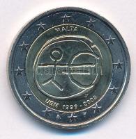 Málta 2009. 2E "10 éves az Európai Monetáris Unió" T:1- Malta 2009. 2 Euro "10th Anniversary of the European Monetary Union" C:AU Krause KM#134