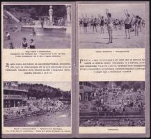 cca 1930-1940 Bp., Csillaghegyi fürdő képekkel illusztrált prospektus