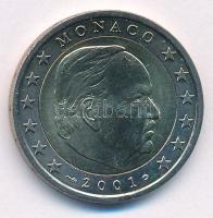 Monaco 2001. 2E III. Rainier T:1- Monaco 2001. 2 Euro Rainier III C:AU Krause KM#174