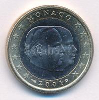 Monaco 2001. 1E III. Rainier T:1- Monaco 2001. 1 Euro Rainier III C:AU Krause KM#173