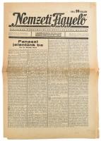 1940 Bp., A Nemzeti Figyelő politikai, társadalmi és közgazdasági hetilap XIV. évfolyamának 30. sz.