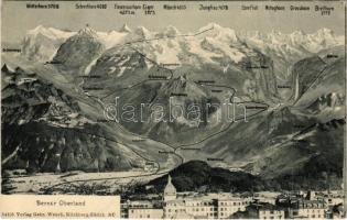 Berner Oberland, tourist map / turista térkép