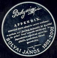 2002. 3000Ft Ag "Bolyai János" T:PP Csak 3000db!