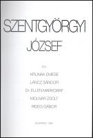 Szentgyörgyi József (1940-2014) festőművész dedikált katalógus, valamint aláírt meghívó, és két pros...