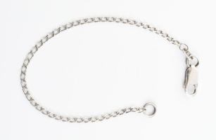 Ezüst(Ag) pancer karkötő, jelzett, h: 16,5 cm, nettó: 2,3 g