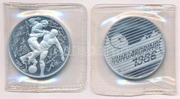 Bognár György (1944-) 1986. "Labdarúgó Világbajnokság Mexikó" Al emlékérem (32mm) + Fülöp ...