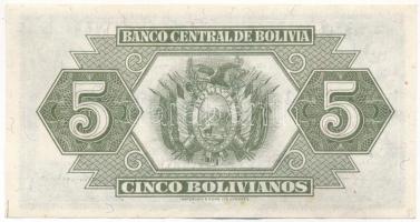 Bolívia 1928. 5B "U1 075914" II. kiadás T:I- apró folt
Bolivia 1928. 5 Bolivianos "U...