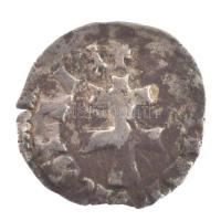 1373-1382 "szerecsenfejes" Denár Ag "I. Nagy Lajos" (0,52g) T:VF patina