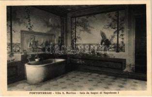 Portoferraio, Villa S. Martino, Sala da bagno di Napoleone I. / Napoleon fürdőszobája, belső / bathroom of Napoleon, interior