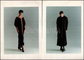 Művészi divatfotók, 20 db színes fotó, jelzés nélkül, lapokra kasírozva (kétoldalas), 23,5x17,5 cm