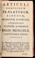 Országgyűlési törvénycikkek: 1723-1765 országgyűlések törvényei, plusz a kunokra, jászokra vonatkozó...