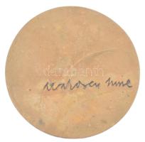 1992. "Sevilla 1992" egyoldalas öntött bronz plakett hátoldalán ? Imre felirattal. Szign:&...