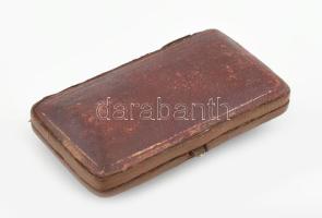 Antik Echt Bernstein pipa, ezüst (Ag) szerelékekkel, jelzett, eredeti tokjában, a tok kissé viseltes...