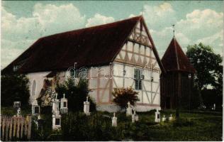 1909 Undeloh, Lüneburger Heide, Kirche a. d. 12. Jahrh. / church from the 12th century (EK)