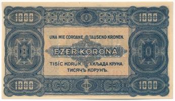 1923. 1000K "B84 951206", "8 FILLÉR - NYOLC FILLÉR" felülbélyegzéssel, nyomdahel...
