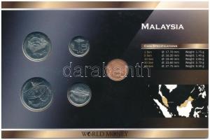 Malajzia 2005-2008. 1S-50S forgalmi sor díszkartonban (5xklf) T:1 hullámos papír
Malaysia 2005-2008...