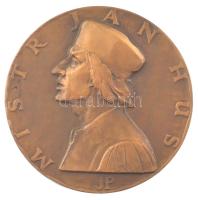 Csehszlovákia (?) 1965. "Husz János / Az igazság győz" kétoldalas bronz emlékérem (71mm) T:1 Czechoslovakia (?) 1965. "Jan Hus / Veritas Vincit" two sided commemrative medallion (71mm) C:UNC