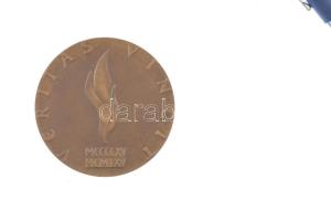 Csehszlovákia (?) 1965. "Husz János / Az igazság győz" kétoldalas bronz emlékérem (71mm) T...