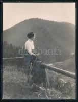 1940 Erdély határán, idegenforgalmi fotó közlésre előkészítve, jó állapotban, 22×17 cm