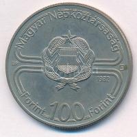 1982. 100Ft Cu-Ni "Labdarúgó világbajnokság 1982" T:AU,XF patina