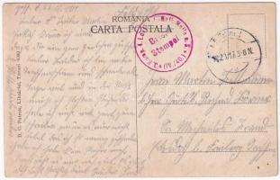 1917 Slanic Moldova, Szlanikfürdő; Restaurantul de la cascada / restaurant, garden (EK)