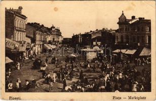 Ploiesti, Ploesti, Ploesci; Piata / Marktplatz / market square, Hotel Central (EK)