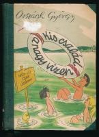 Országh György: Kis család a nagy vízen. Bp., 1958., Bibliotheca. A borító és az illusztrációkat Endrődi István rajzolta. Kiadói félvászon-kötés, kissé kopott borítóval, volt könyvtári példány.