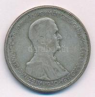 1930. 5P Ag "Horthy jobbra" T:3 patina Adamo P8