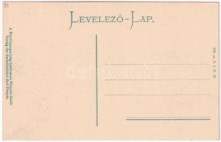 Pöstyén, Piestany; Vág-parti részlet, úszó vízi hajómalom (vízimalom) / Partie an der Waag / Váh riv...