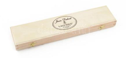 Laguiole kenyérvágó kés fadobozban, h: 31 cm