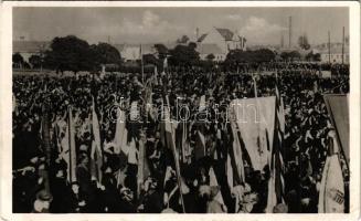 1938 Losonc, Lucenec; bevonulás / entry of the Hungarian troops + "1938 Losonc visszatért" So. Stpl. (EK)