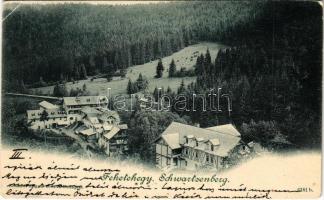 1900 Feketehegy-fürdő, Feketehegy, Schwartzenberg, Cernohorské kúpele (Merény, Vondrisel, Nálepkovo); látkép / general view, spa (EK)