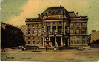 1909 Pozsony, Pressburg, Bratislava; Városi színház / theatre (EB)