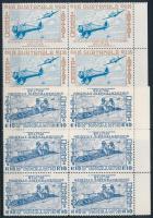 1972 50 éves katonai repülés Guatemalában 6 db sor ívszéli hatostömbökben Mi 926-927