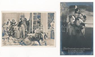 NAPOLEON - 13 db használatlan régi képeslap szép állapotban / 13 pre-1945 unused postcards in good q...