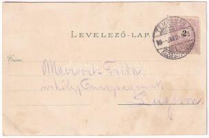 1899 (Vorläufer) Temesvár, Timisoara; színház, Józsefvárosi zárda, Gyárváros, Kossuth tér, Jenő herc...