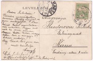 1906 Nagyvárad, Oradea; Indóház, vasútállomás, villamos, kerékpár / railway station, tram, bicycle (...